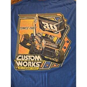 Race car‎ t shirt Custom Works The Dominant Force Tshirt Mens Guildan 2xl (B16)